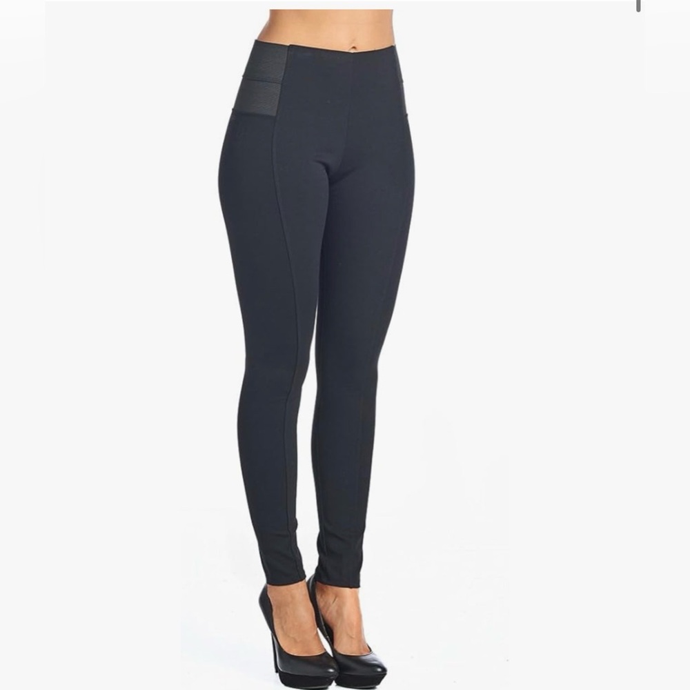 Ci Sono by Cavalini Black Ponte Skinny Pants Size Small